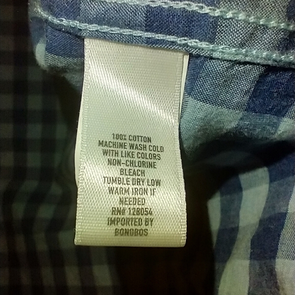 Bonobos Slim Fit Checkered Long Sleeve Button Up Shirt Men's sz Medium. - Picture 6 of 6